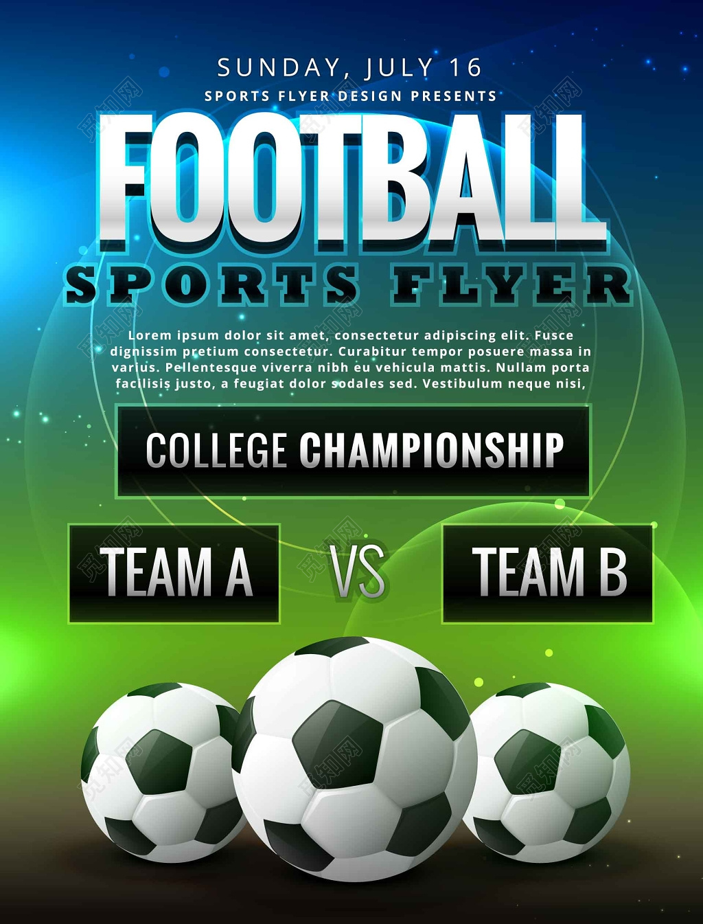 世界杯足球队比赛海报