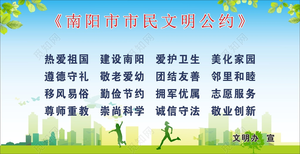 市民文明公约宣传栏