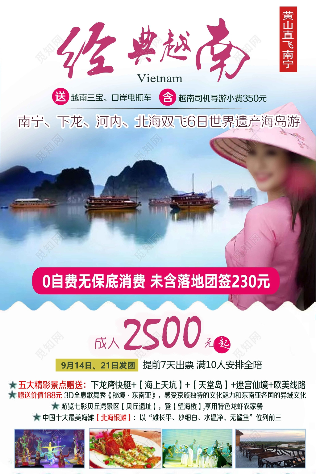 经典越南出境游旅游海报