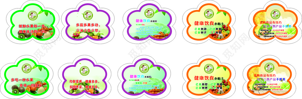 健康饮食小知识均衡营养健康多多多吃青菜宣传栏