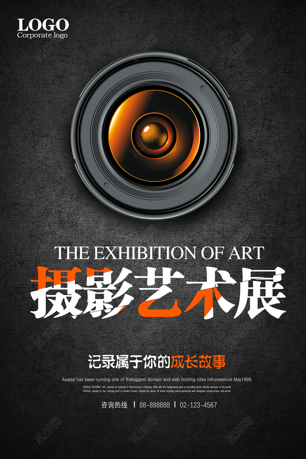 展览高端大气摄影艺术展宣传海报