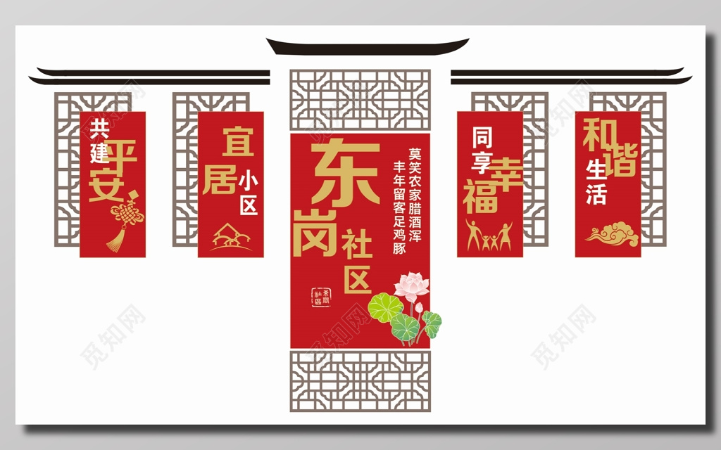 和谐社区宣传海报