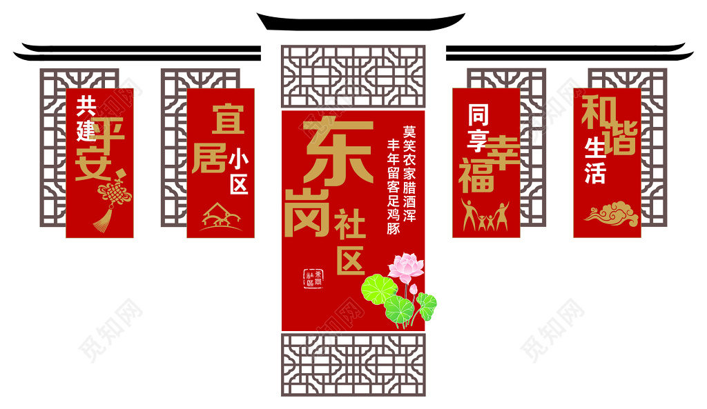 和谐社区宣传海报