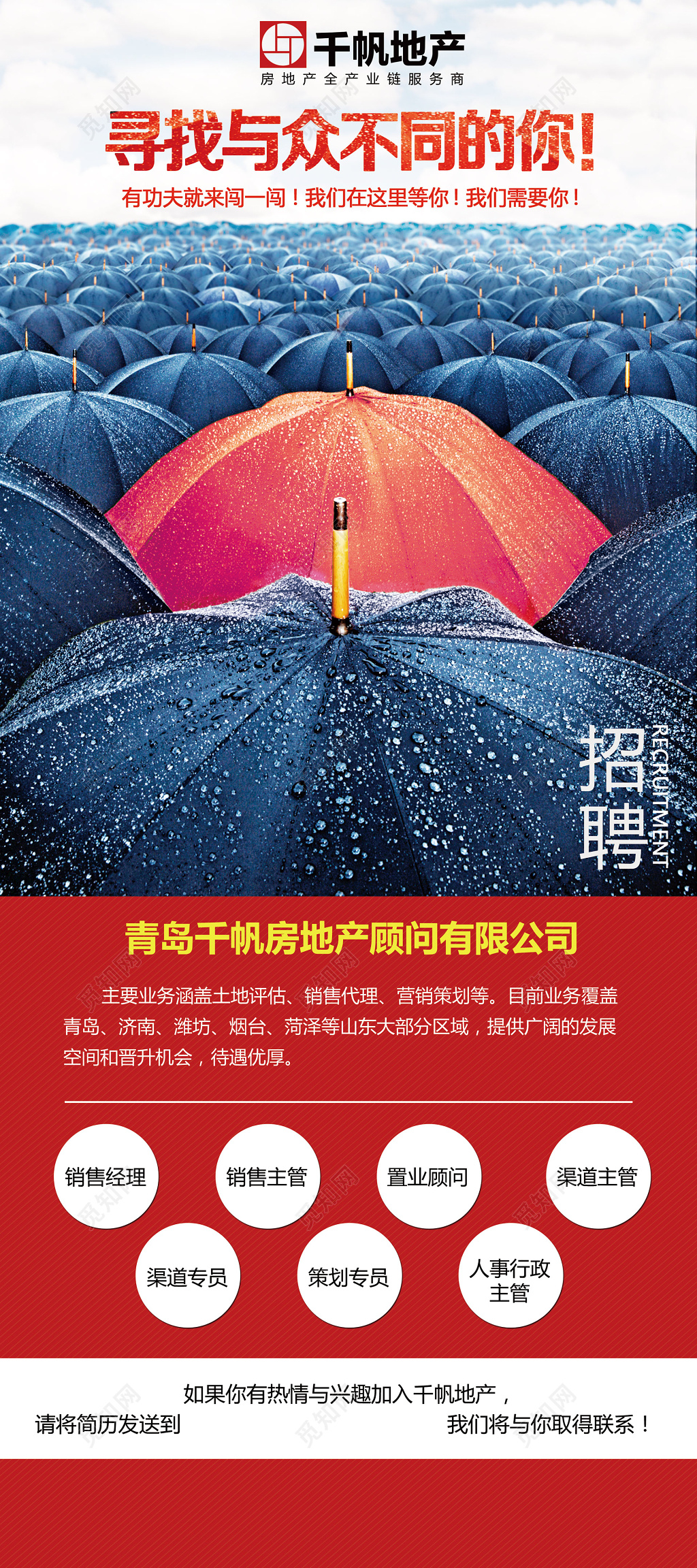 房地产招聘地产招聘销售经理销售主管置业顾问海报模板