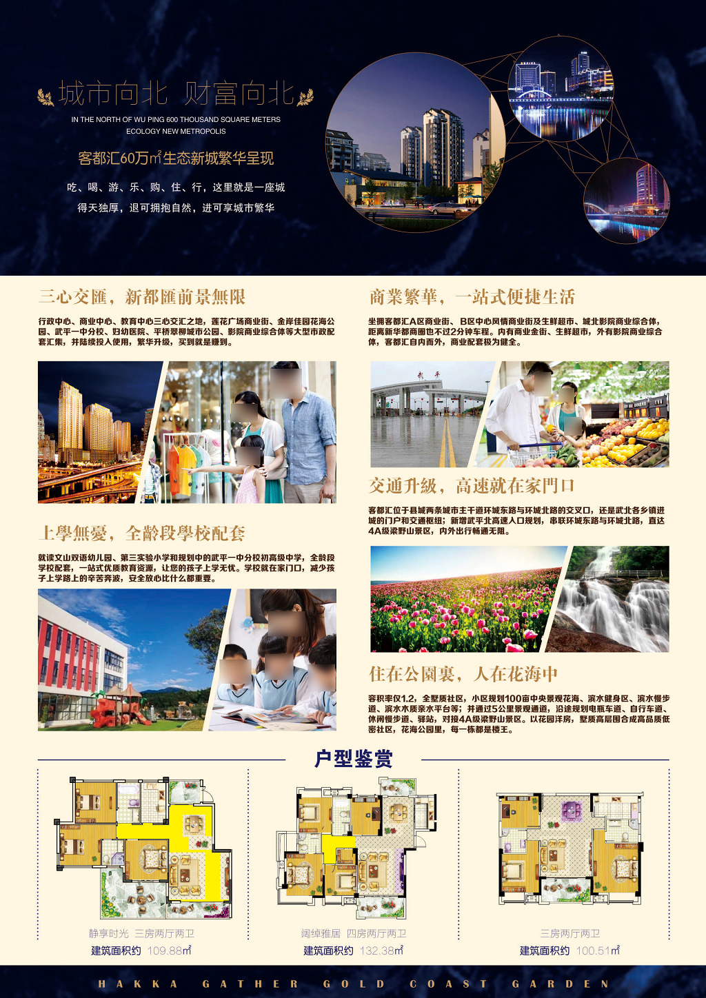 房地产生活盛宴优惠定购户型鉴赏交通便利宣传单