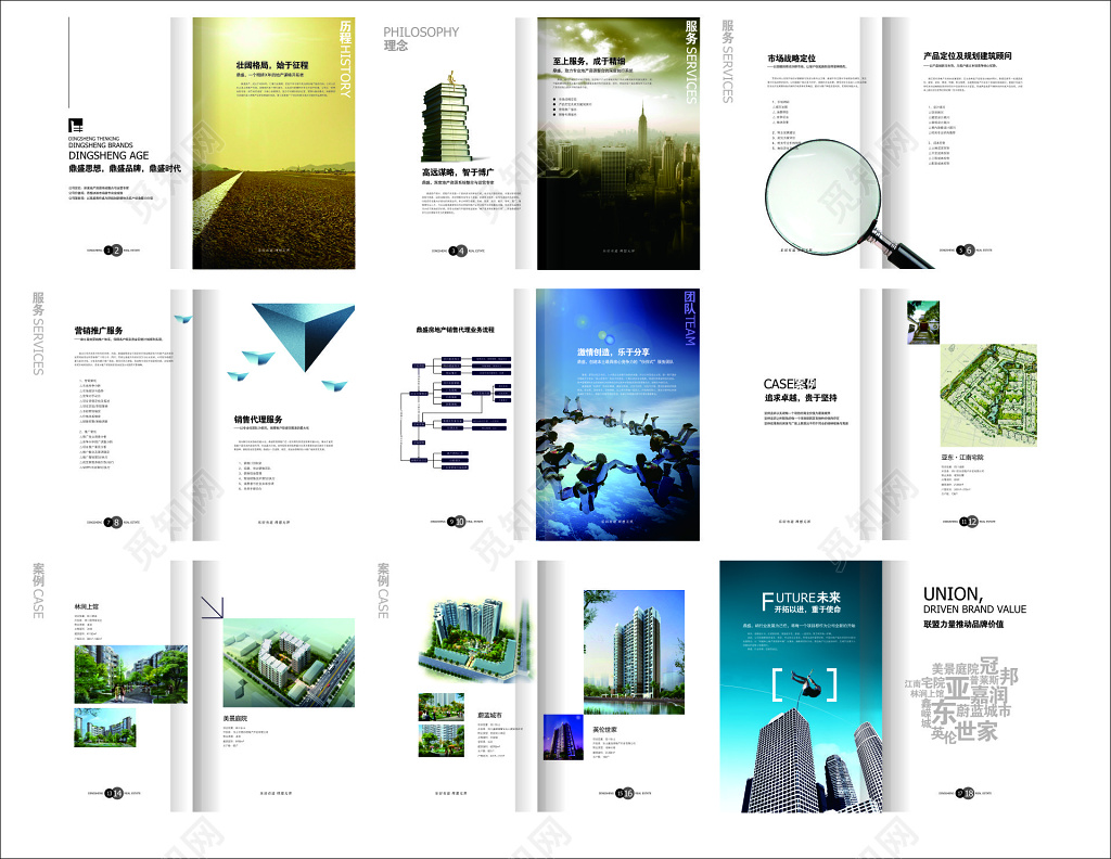 房地产公司简介企业文化贵在坚持追求卓越宣传册