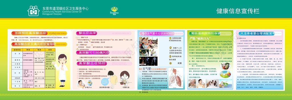 社区宣传栏健康信息宣传栏