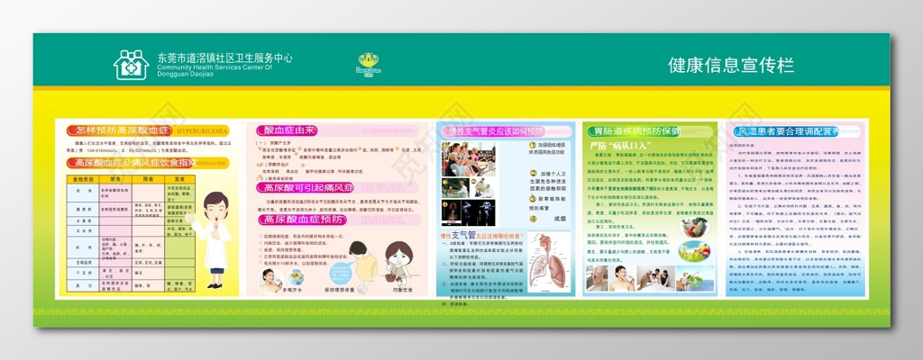 社区宣传栏健康信息宣传栏