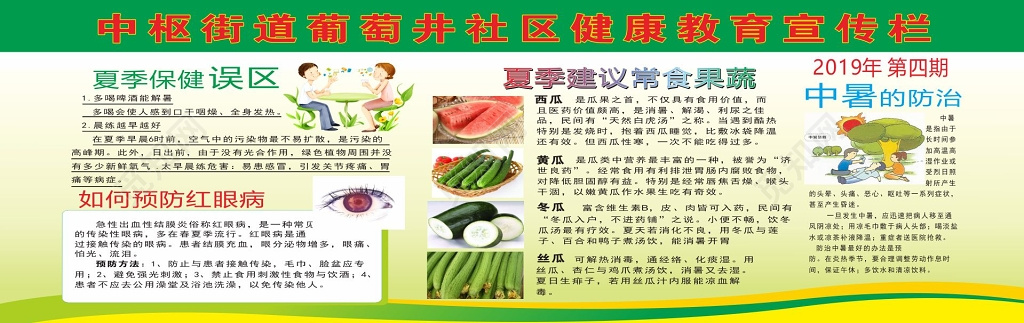 社区宣传栏健康教育宣传栏