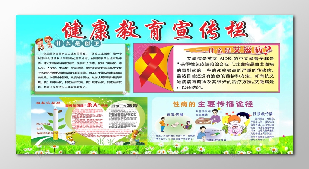社区宣传栏健康教育宣传栏