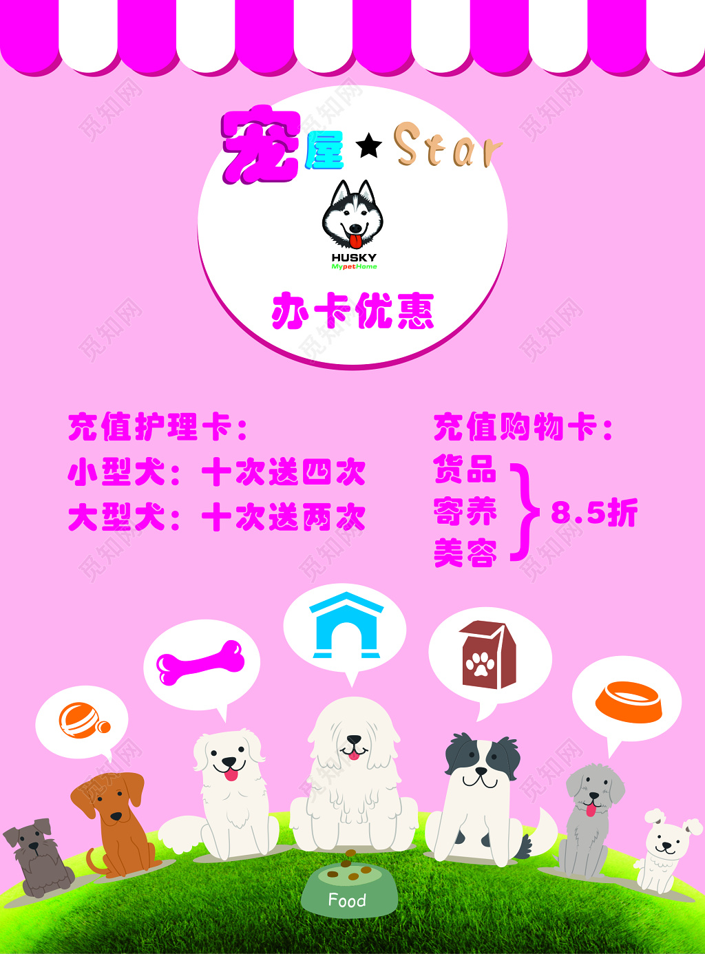 宠屋宠物店促销宣传单