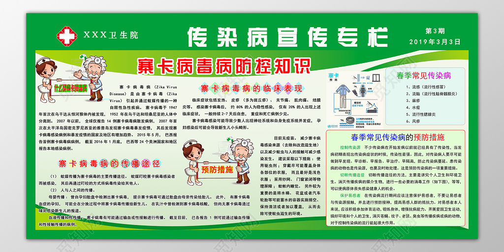 传染病宣传专栏春季传染病预防知识宣传栏