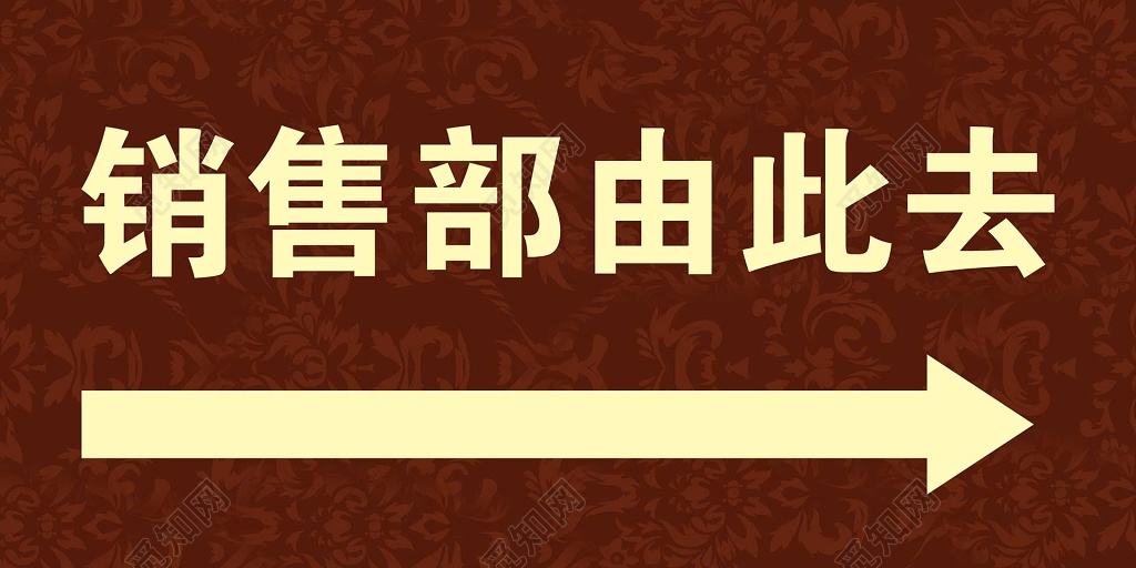 房地产销售部指示牌指引牌导视牌