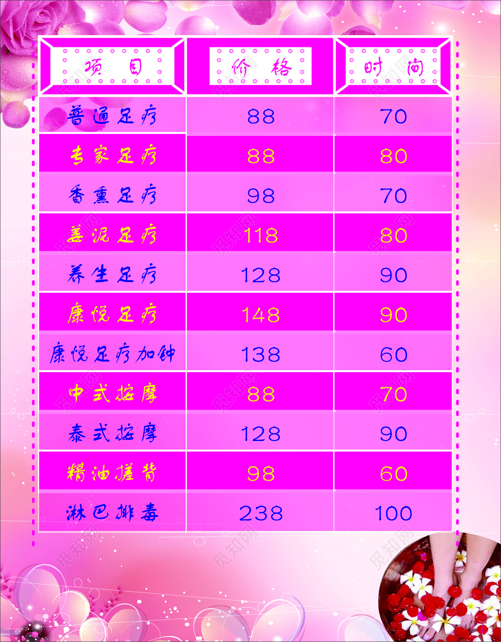 足疗海报养生香薰按摩搓背淋巴排毒海报模板