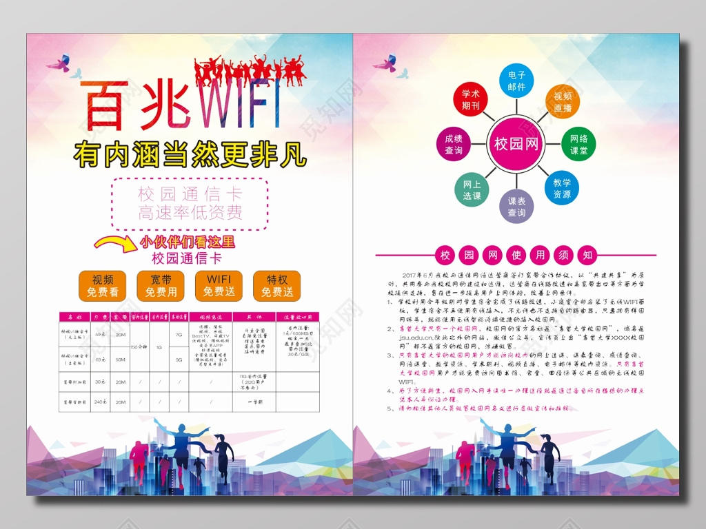 校园通讯卡高速率低资费校园网卡