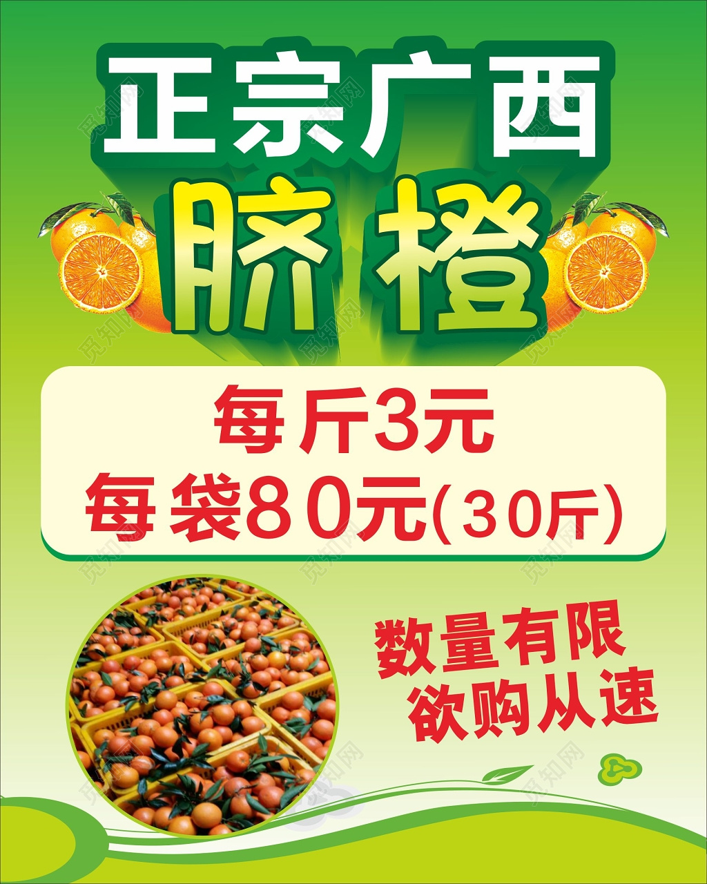 脐橙海报广西脐橙