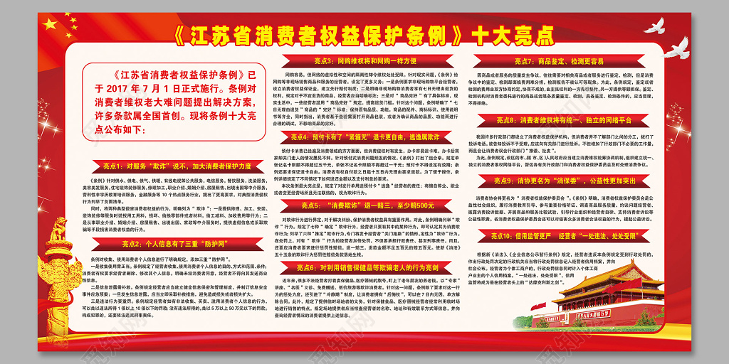 315权益宣传315消费者权益日打假宣传展板