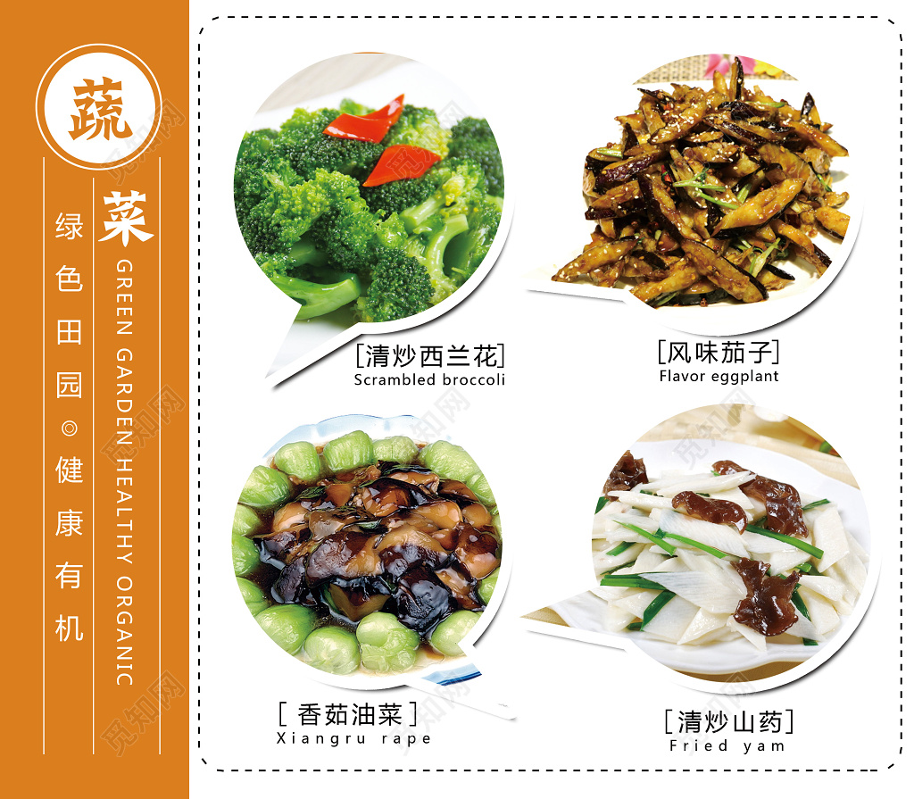 美食餐厅餐饮绿色田园餐厅菜品菜单菜谱餐饮美食海报