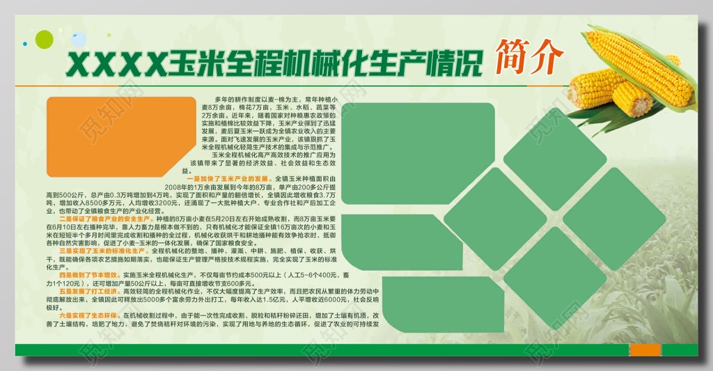 玉米机械化生产情况简介