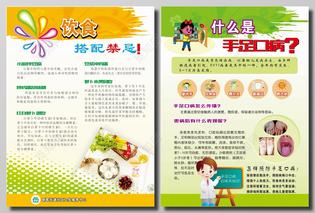饮食禁忌宣传单