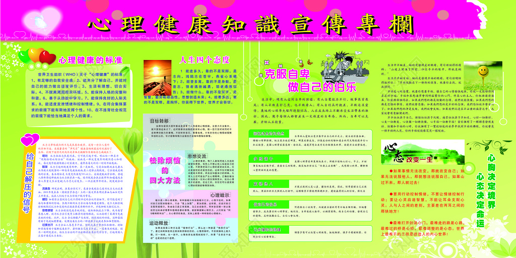 心理健康知识宣传专栏