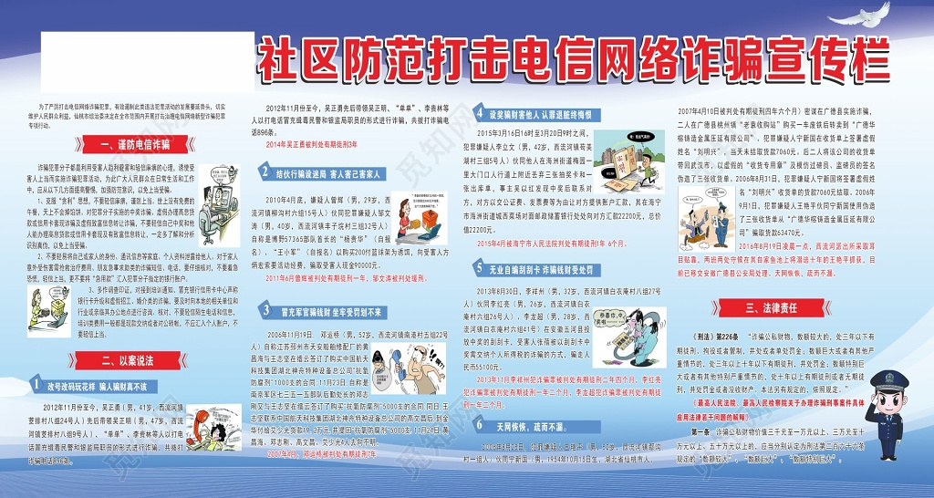 网络诈骗宣传栏防止网络诈骗宣传
