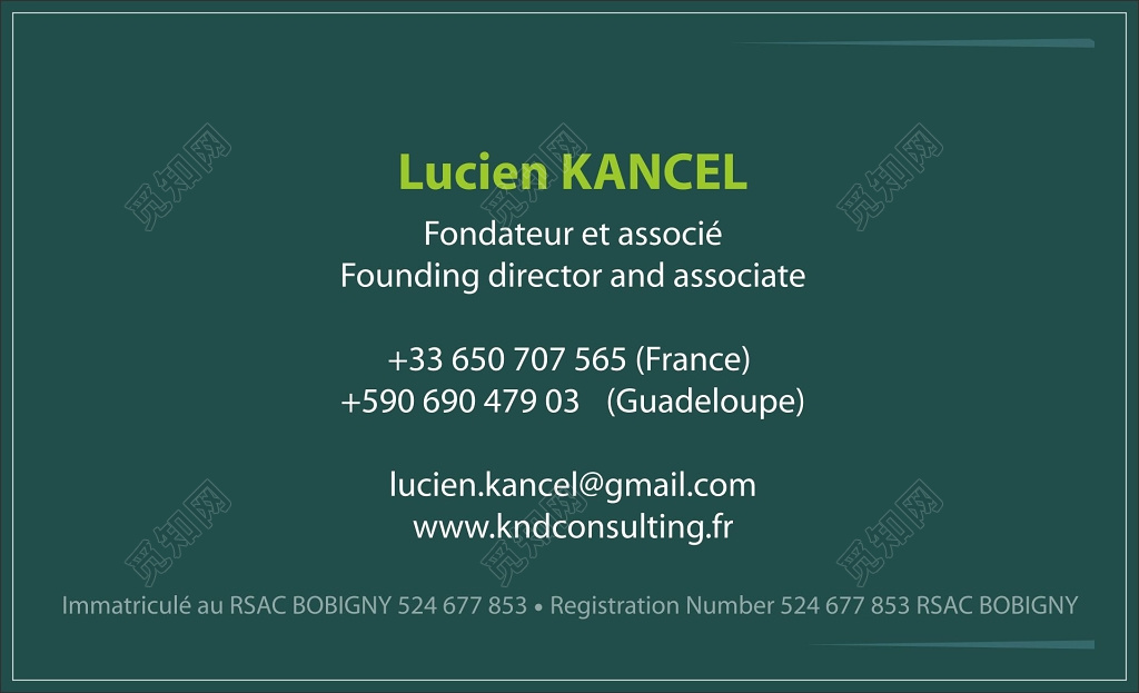 外贸名片英文名片模板