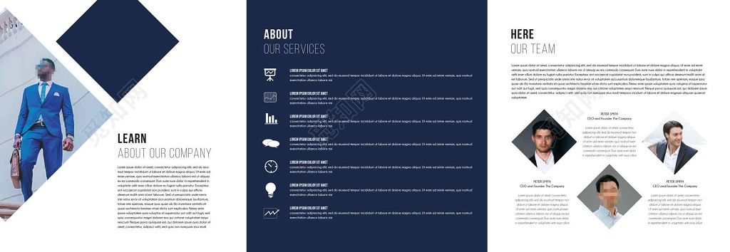 商业生意商务国外折页设计