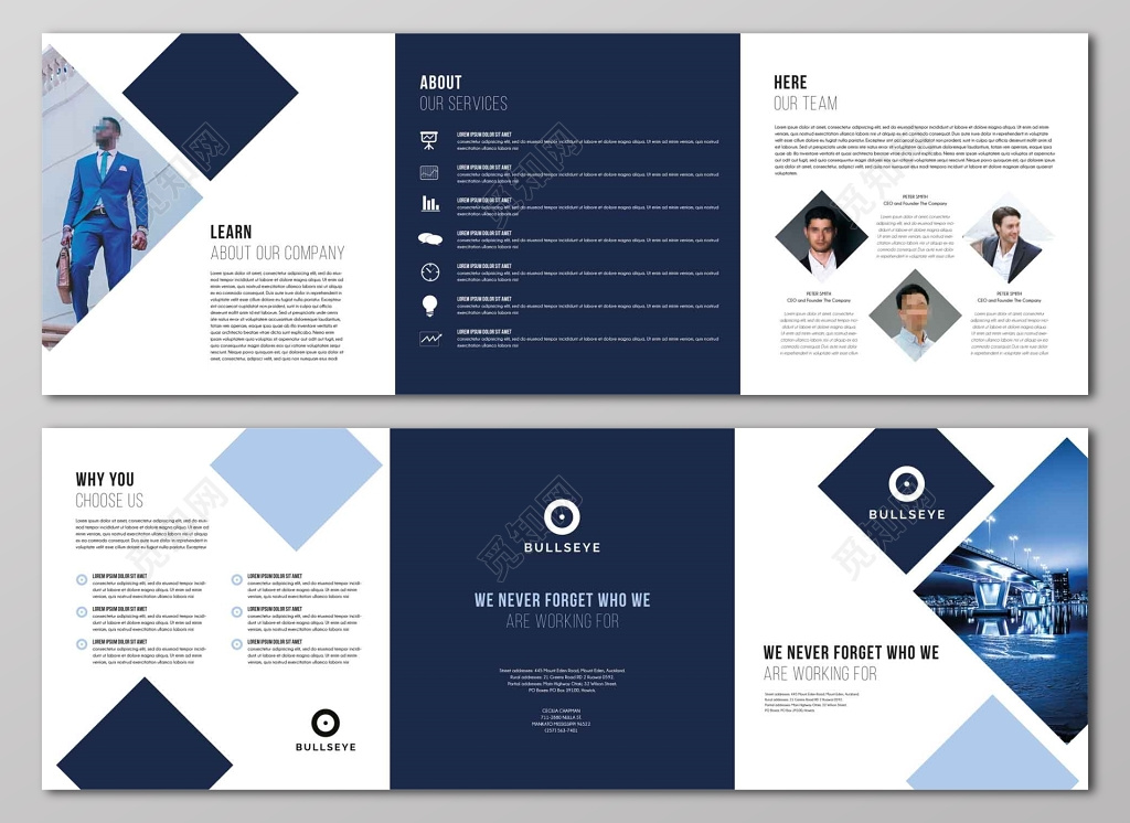 商业生意商务国外折页设计