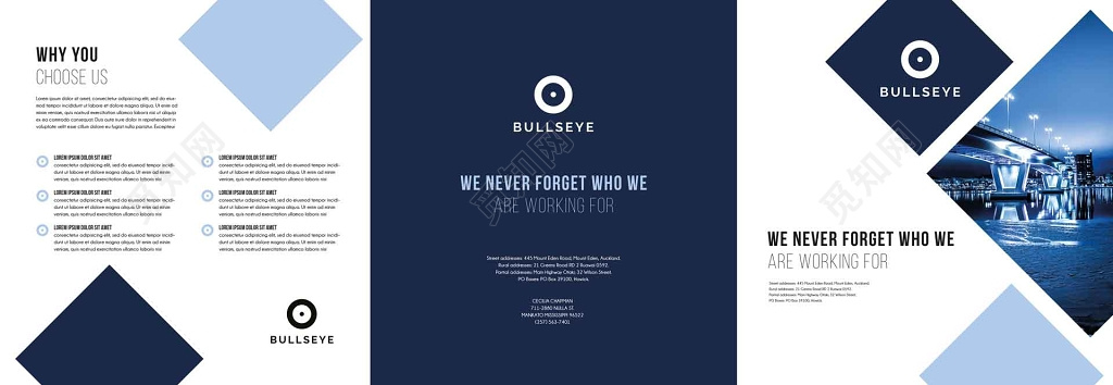 商业生意商务国外折页设计