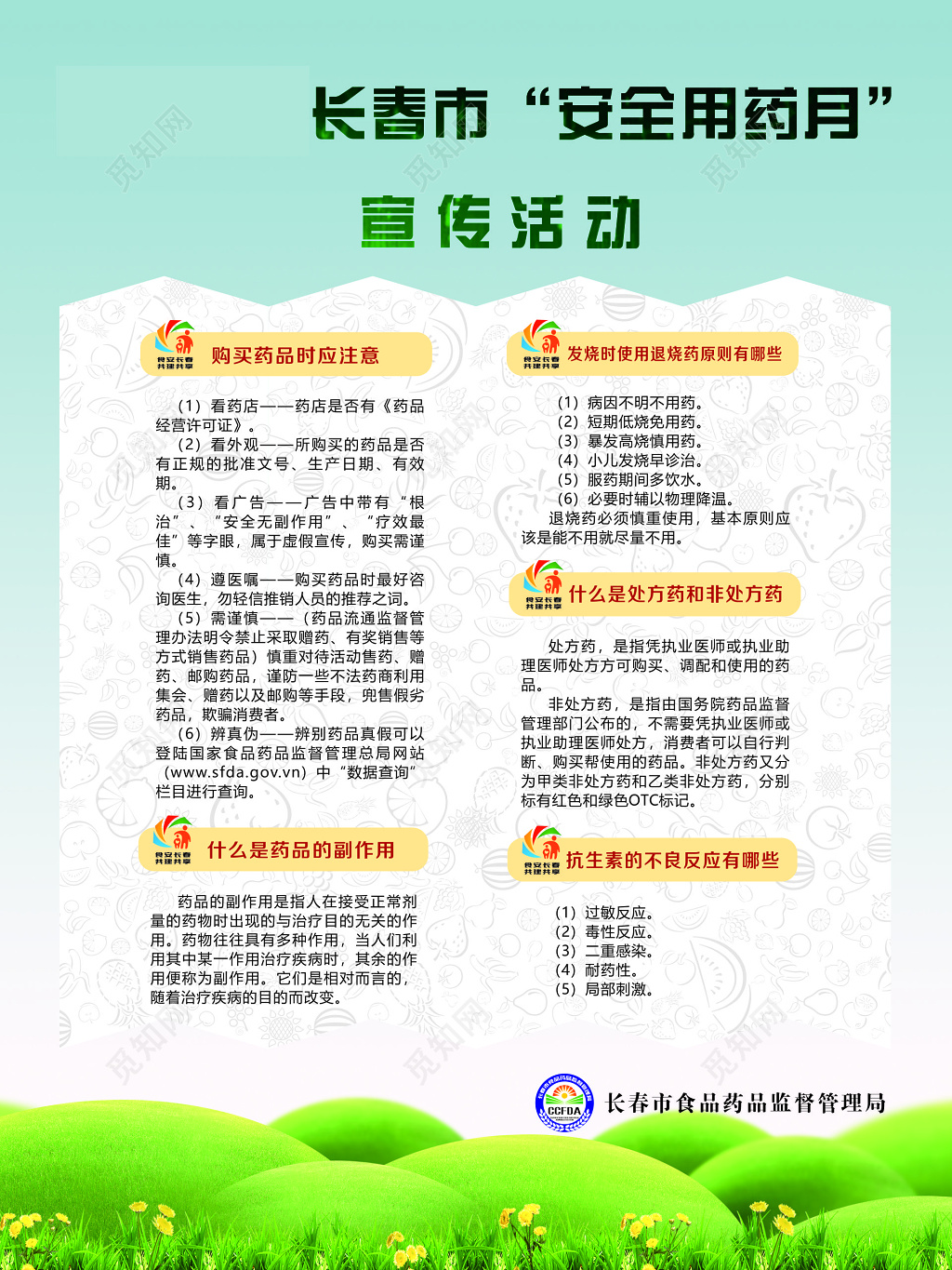 安全用药月宣传活动耐药性抗生素不良反应知识普及宣传栏