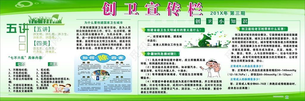 创卫绿色宣传栏