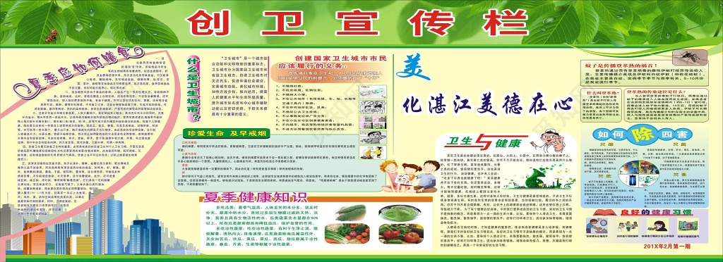 城市创卫宣传栏