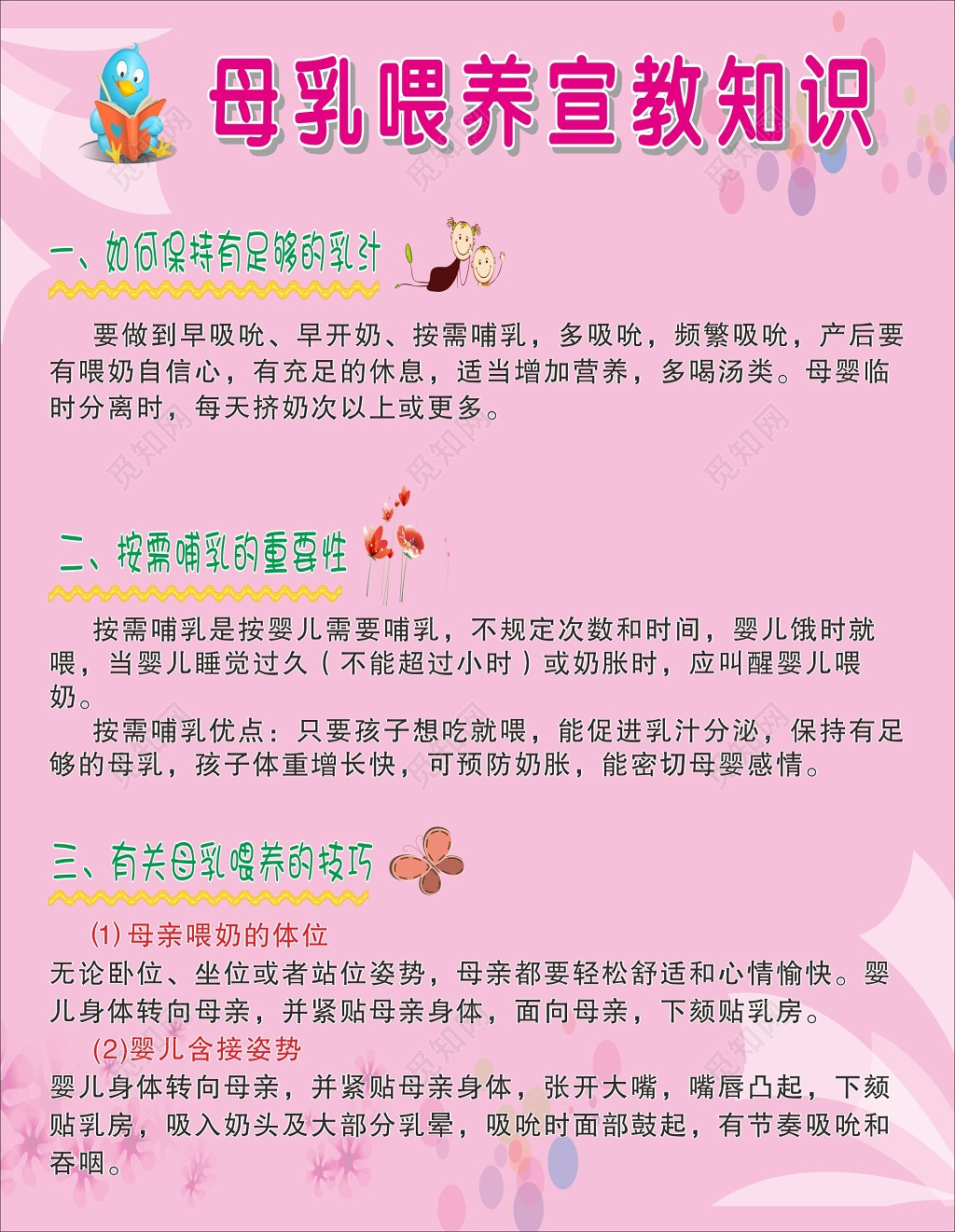 全国母乳喂养海报母乳喂养宣教知识