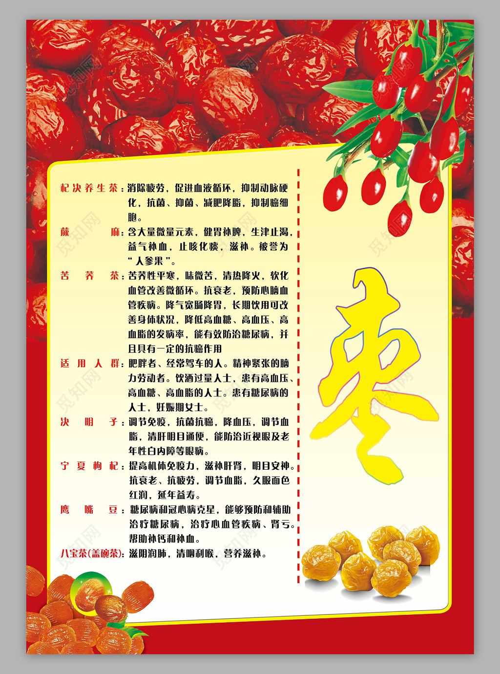 商品食品促销特供红枣宣传海报设计