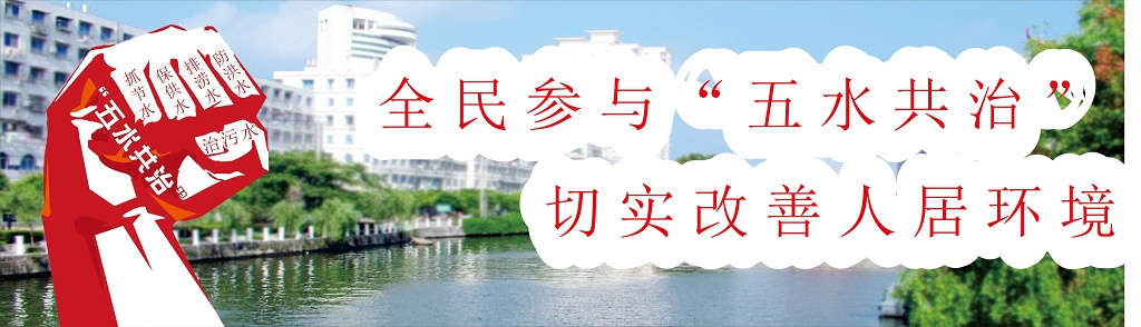五水共治全民参与五水共治切实改善人民环境广告宣传展板设计