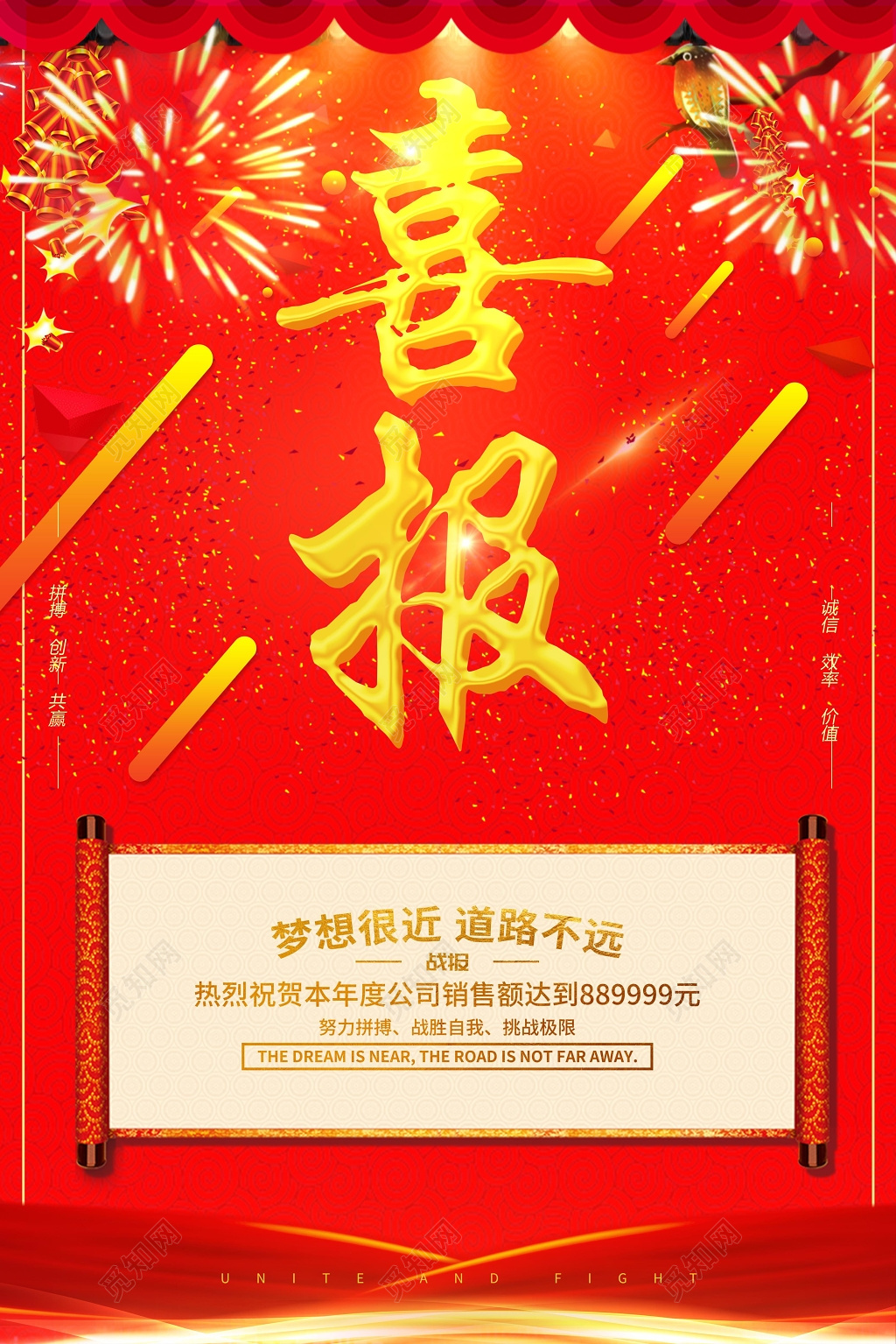 热烈庆祝公司销售目标达成喜报