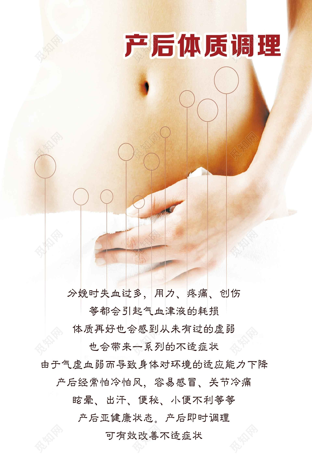 产后体质调理产后恢复母婴海报