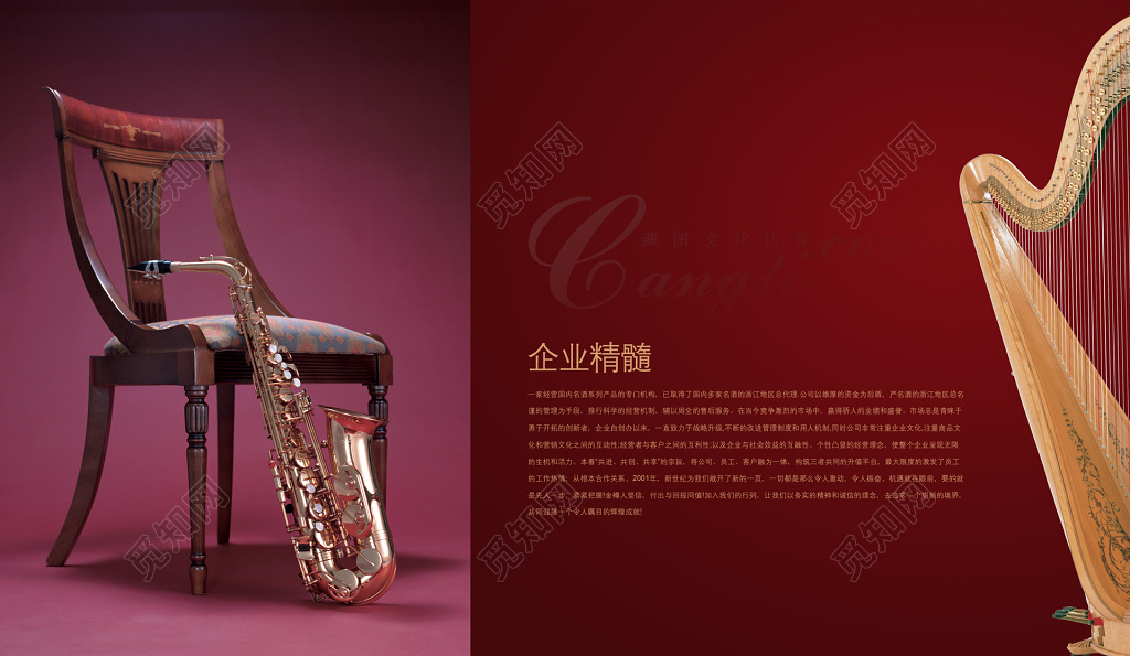 企业精髓乐器海报