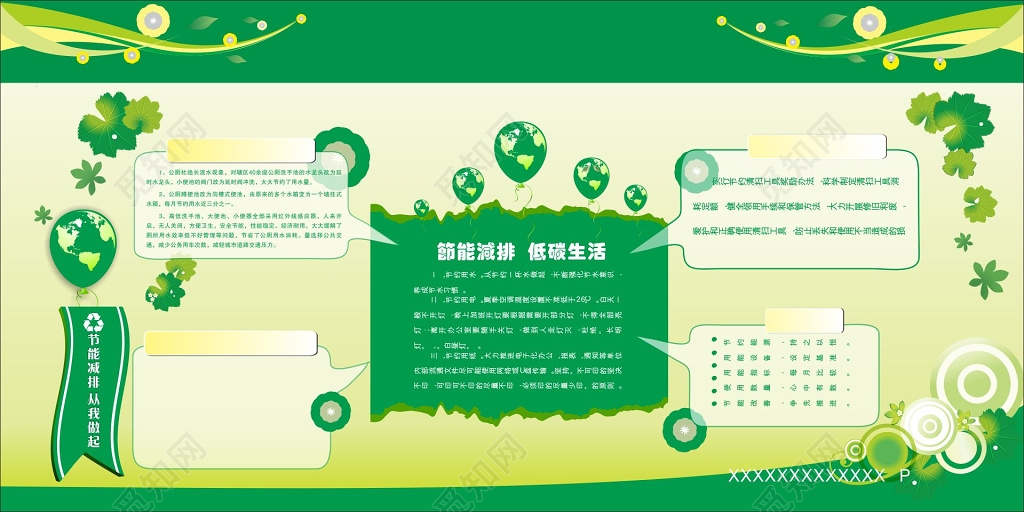 节能减排宣传栏模板