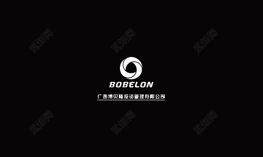 黑色通用大气黑色名片设计