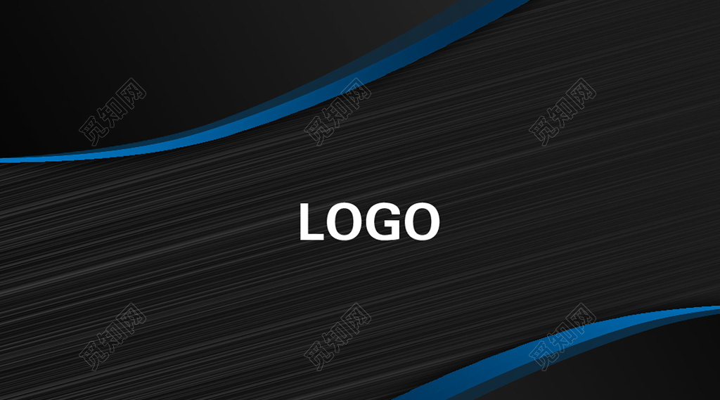 黑色名片大气高档简约名片设计