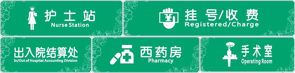 医院海报医院科室门牌