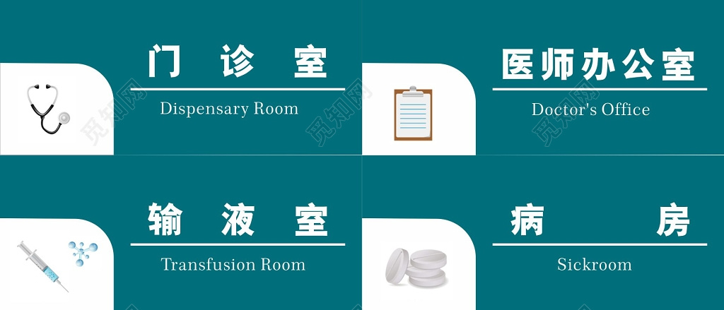 医院海报医院科室门牌