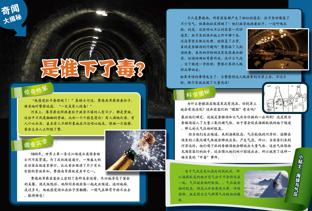 奇闻大揭秘是谁下了毒展板设计