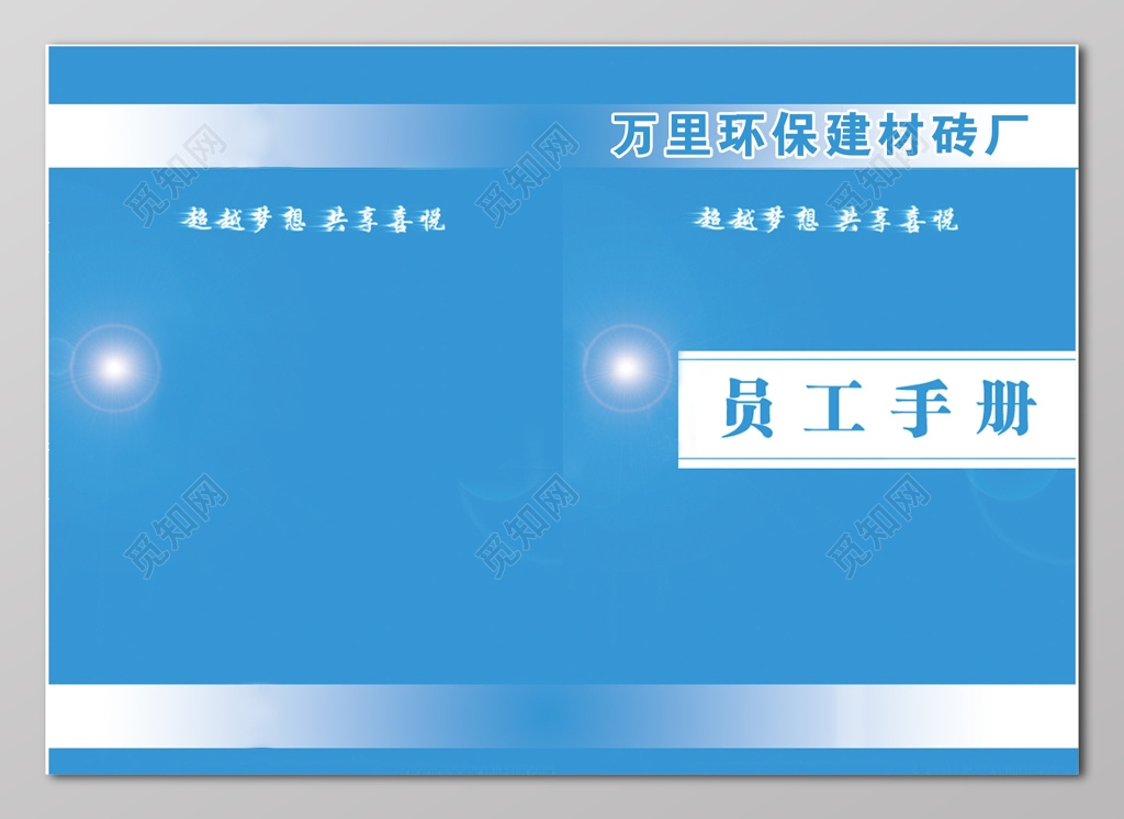 蓝色公司员工手册