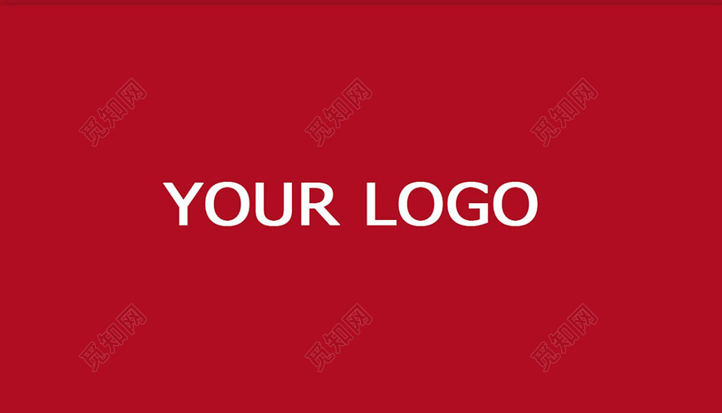 红色简约厨房家具名片