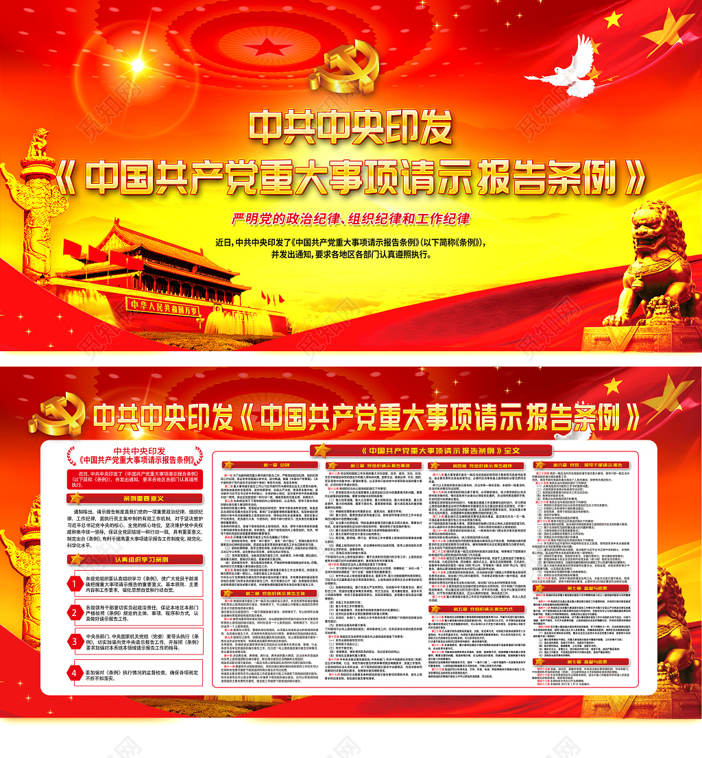 2019党建党课中国共产党重大事项请示报告条例