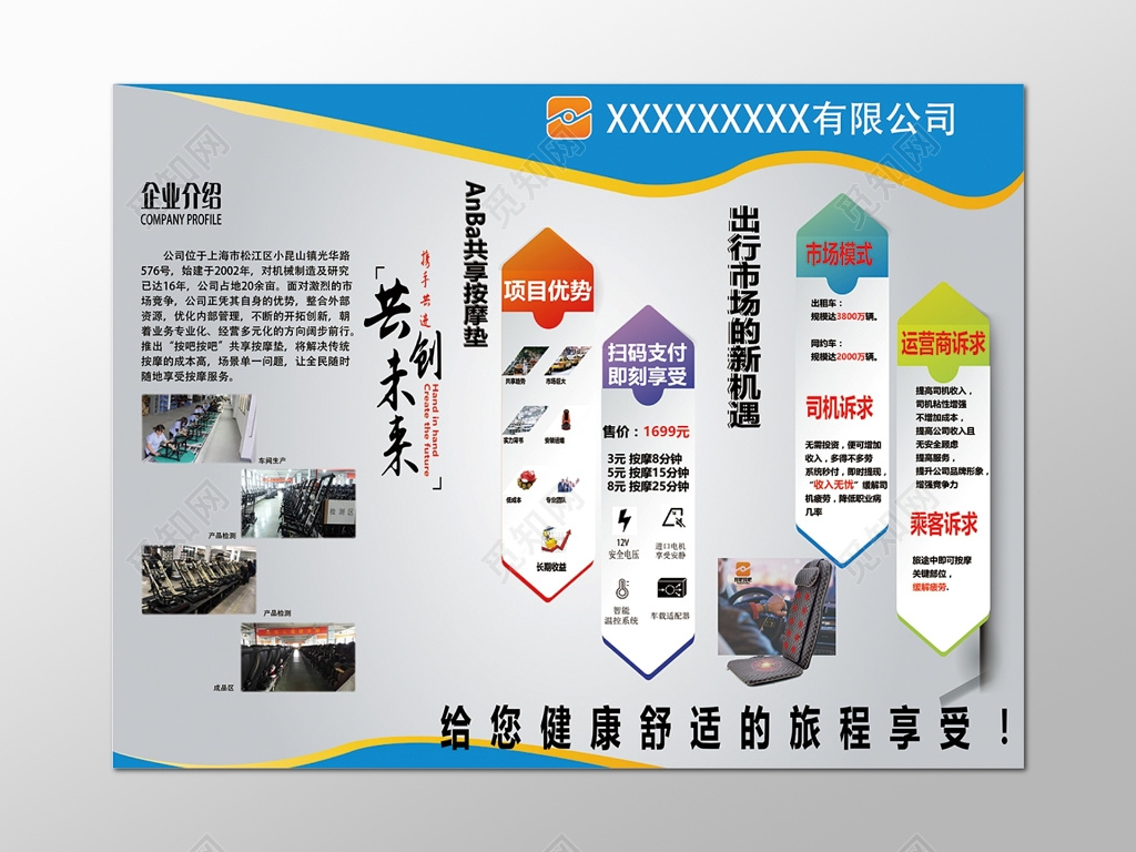 企业文化宣传企业简介展板设计