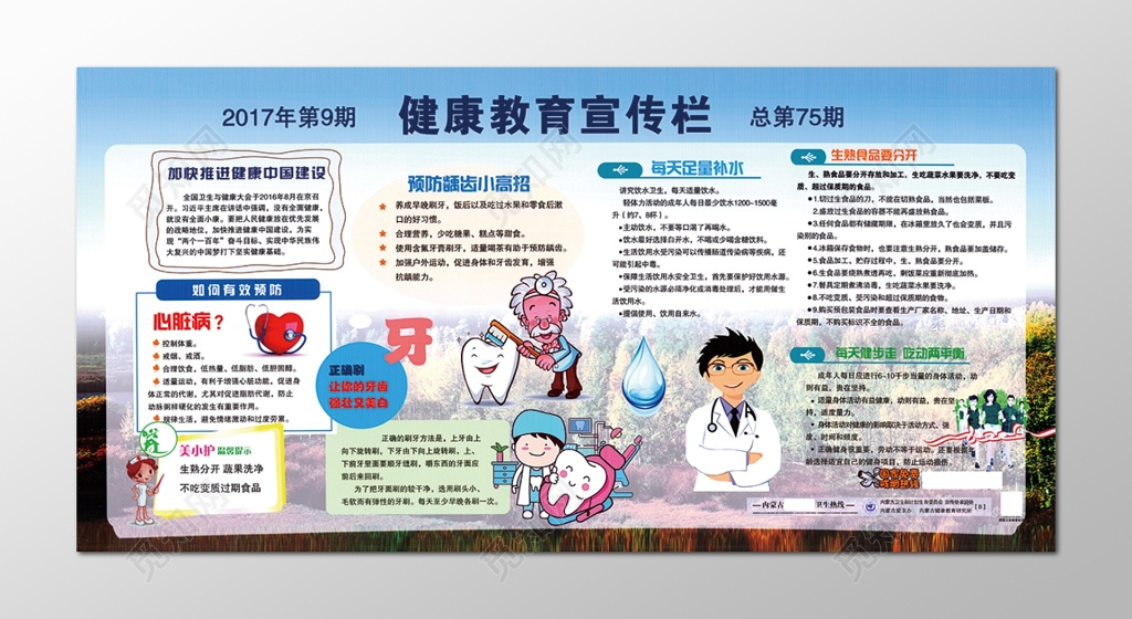 全民 健康 生活方式 健康生活方式 展板设计 展板 健康展板